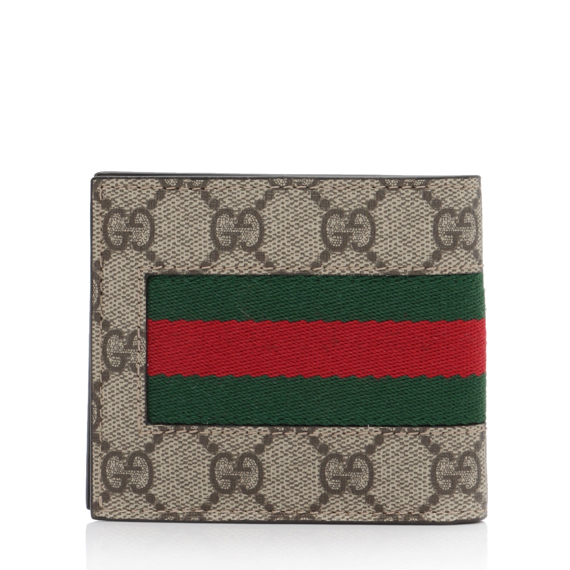 Gucci GG Supreme Web Bi-Fold Wallet (SHF-47HcRo)