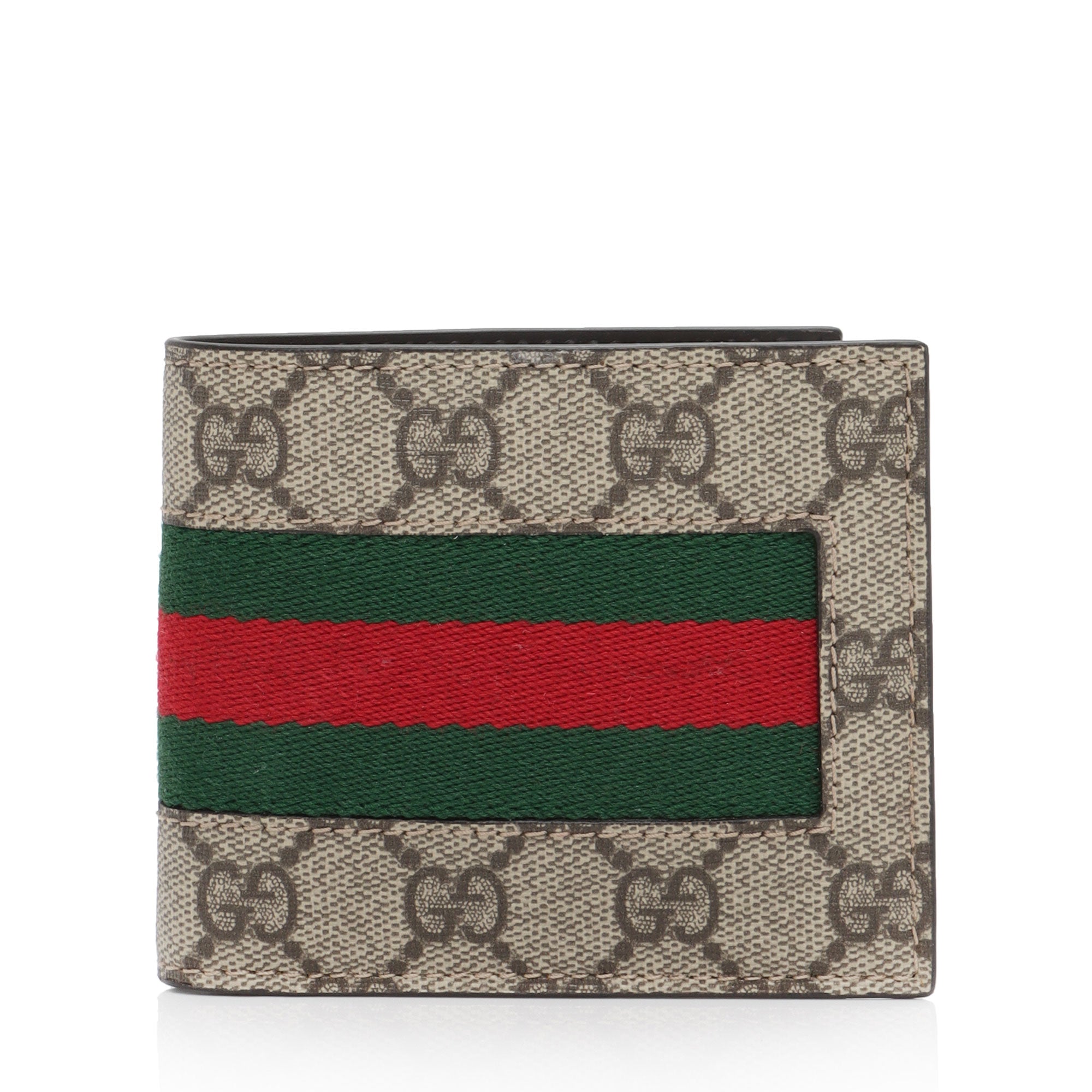 Gucci GG Supreme Web Bi-Fold Wallet (SHF-47HcRo)