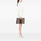 Gucci GG Supreme Web Clutch
