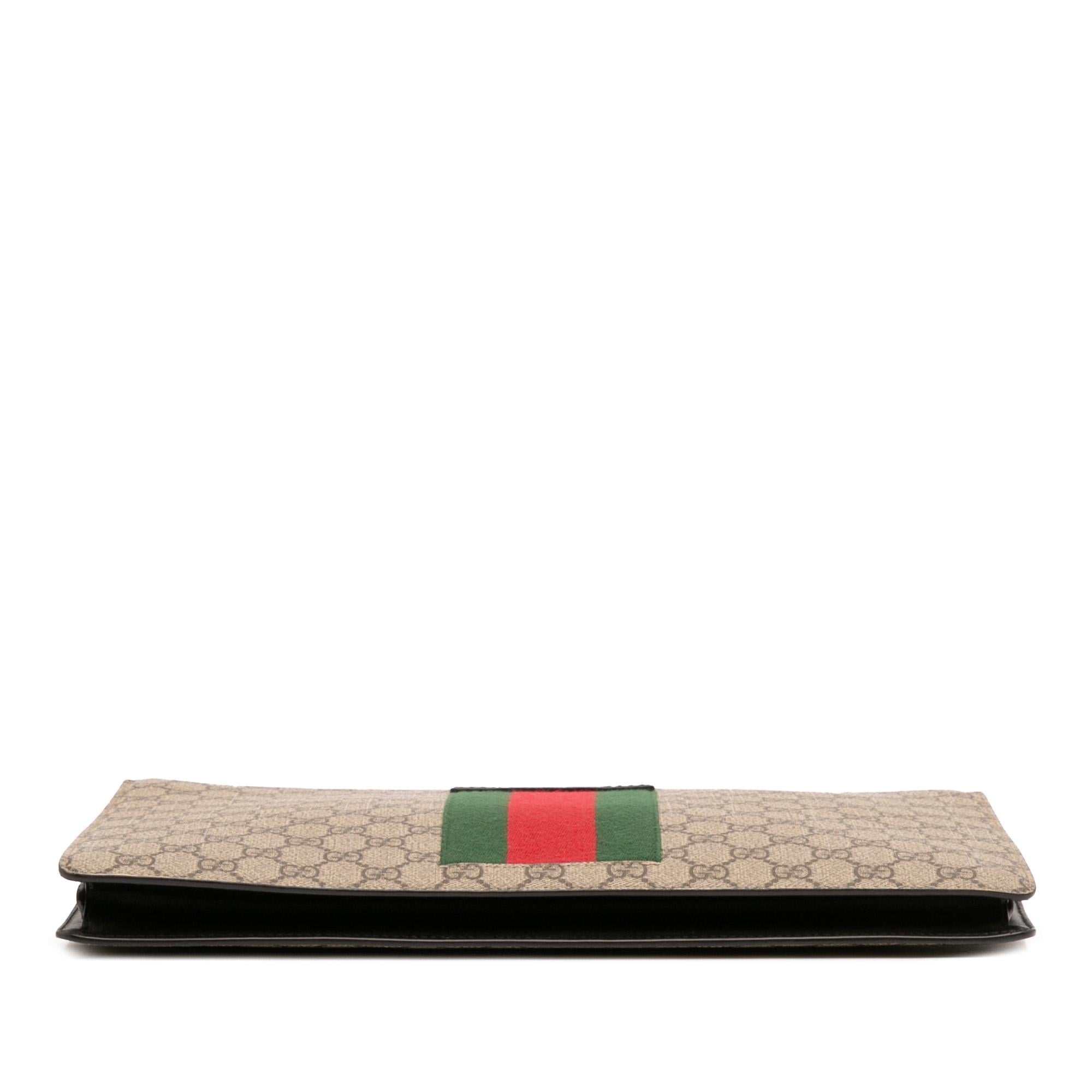 Gucci GG Supreme Web Clutch