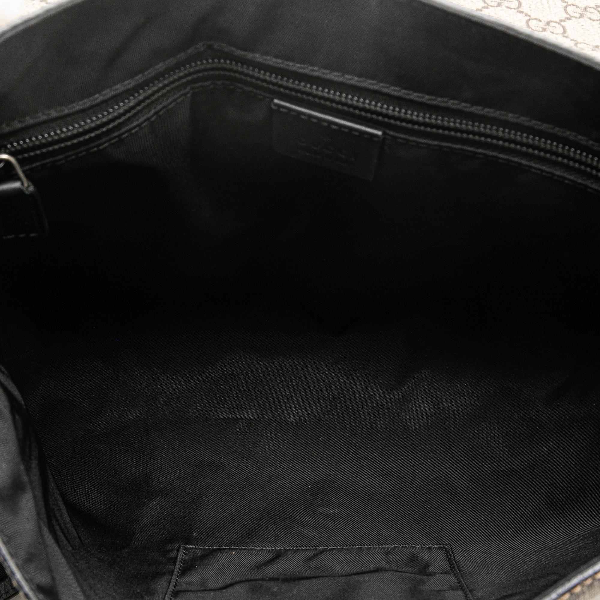 Gucci GG Supreme Web Flap Messenger Bag (SHG-oZ339u)