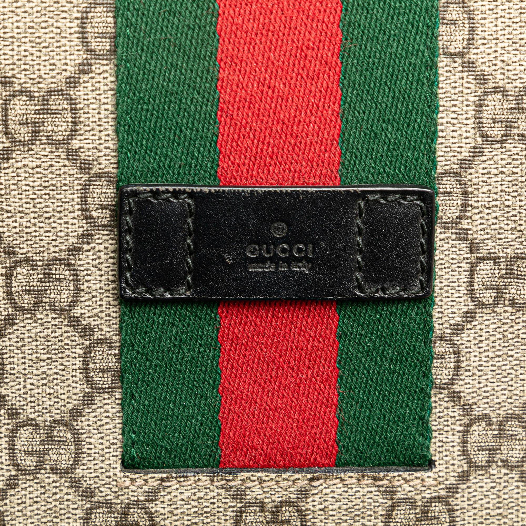 Gucci GG Supreme Web Flap Messenger Bag (SHG-oZ339u)