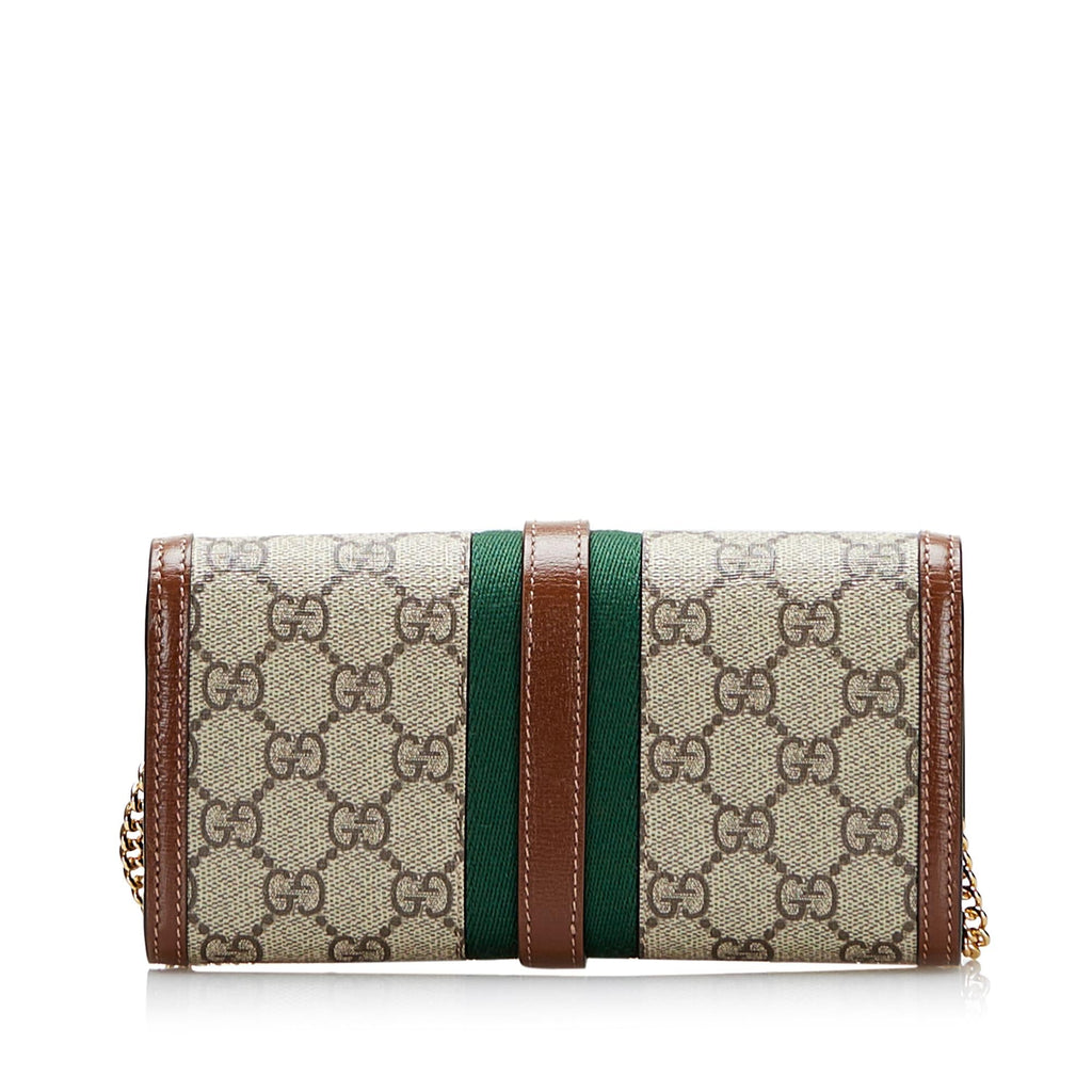 Gucci GG Supreme Web Jackie 1961 Wallet On Chain (SHG-8j7oXh)