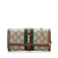 Gucci GG Supreme Web Jackie 1961 Wallet On Chain (SHG-8j7oXh)