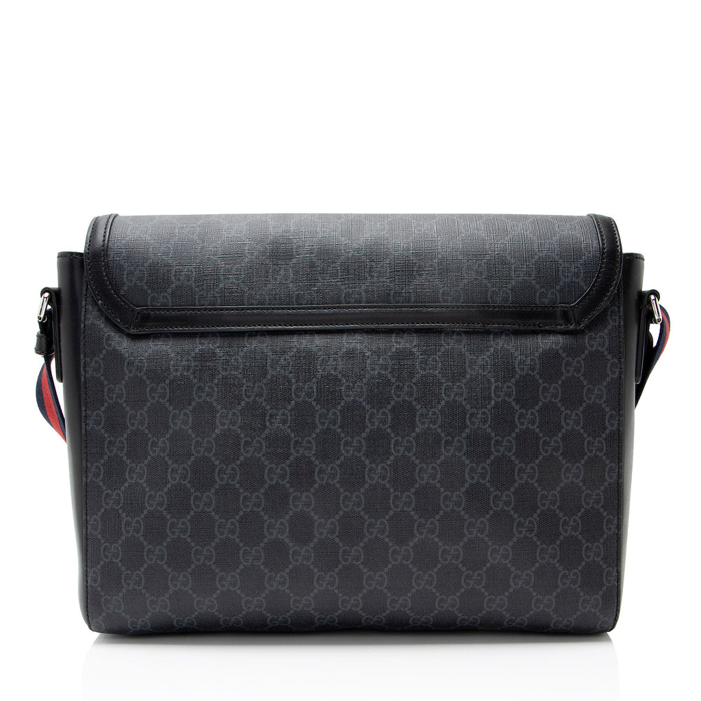 Gucci GG Supreme Web Large Messenger Bag