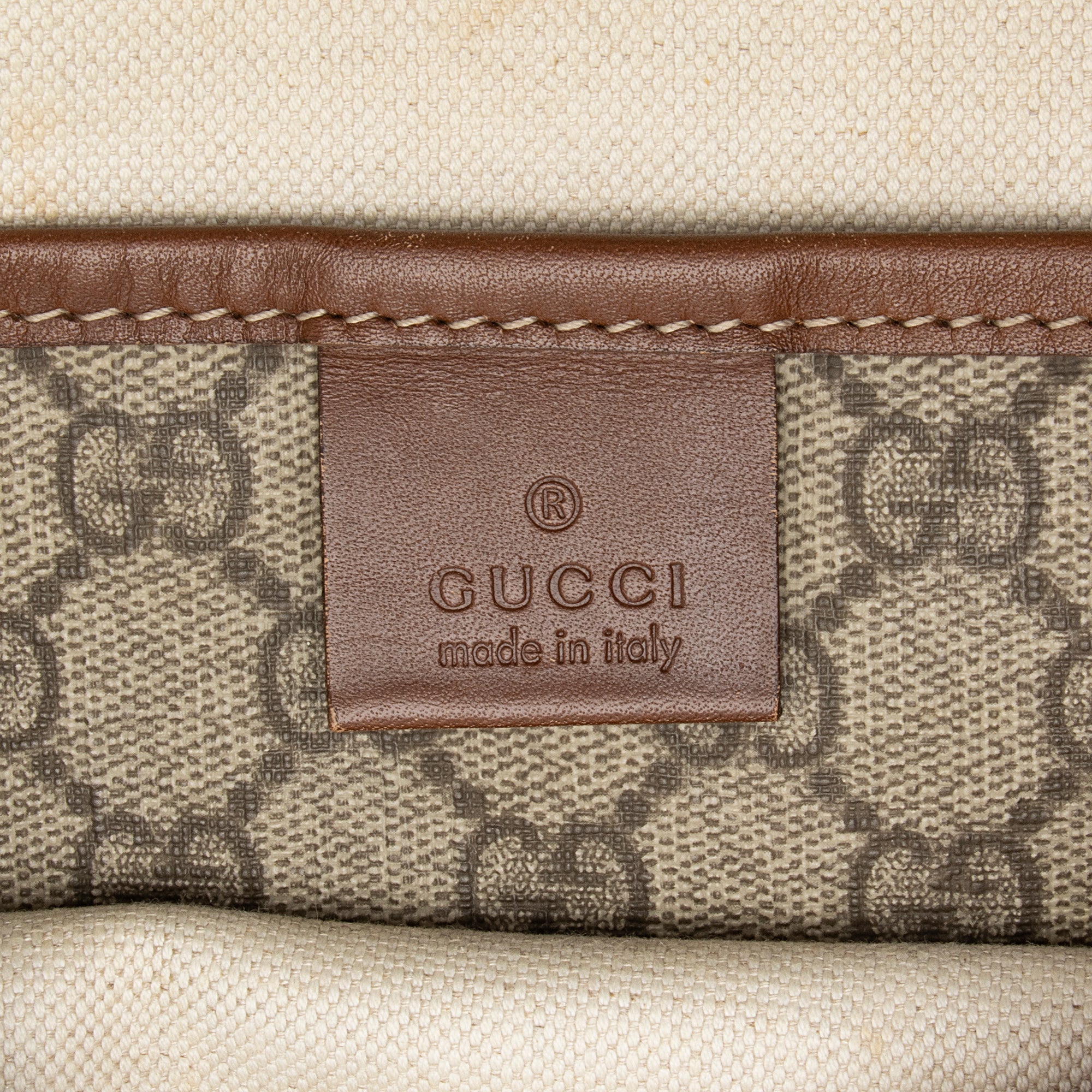 Gucci GG Supreme Web Loop Flat Messenger Bag (SHF-23803)