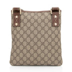 Gucci GG Supreme Web Loop Flat Small Messenger (SHF-2FmbPb)
