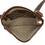 Gucci GG Supreme Web Loop Flat Small Messenger (SHF-2FmbPb)
