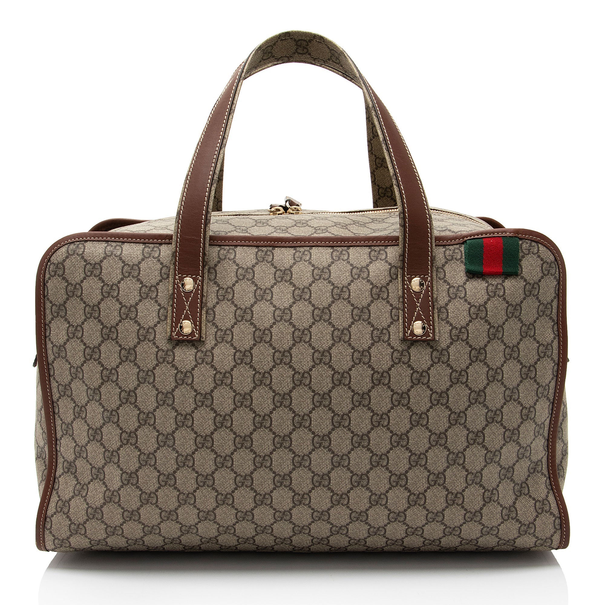 Gucci GG Supreme Web Loop Medium Duffle Bag (SHF-YShwwJ)