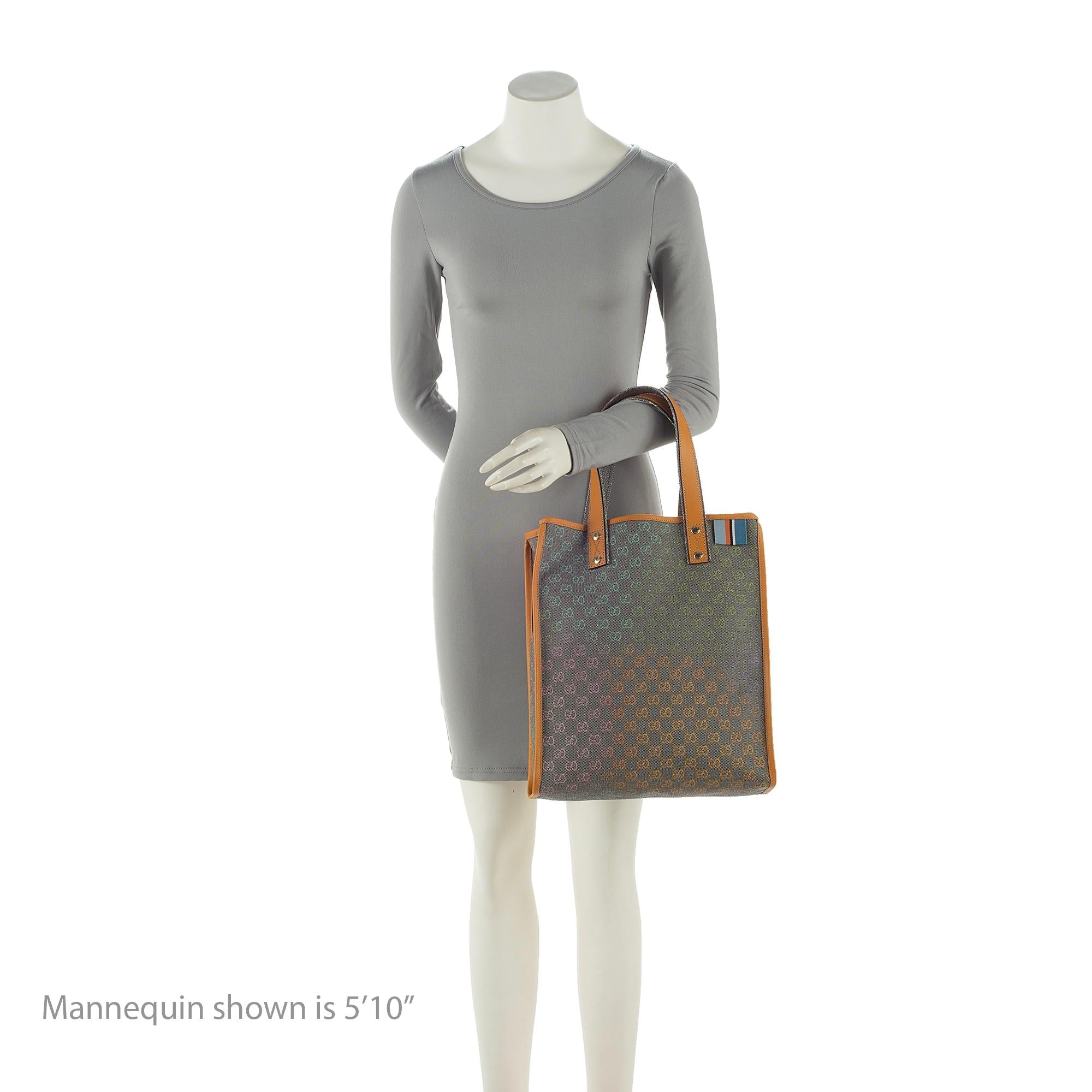 Gucci GG Supreme Web Loop N/S Shopping Tote (SHF-22399)