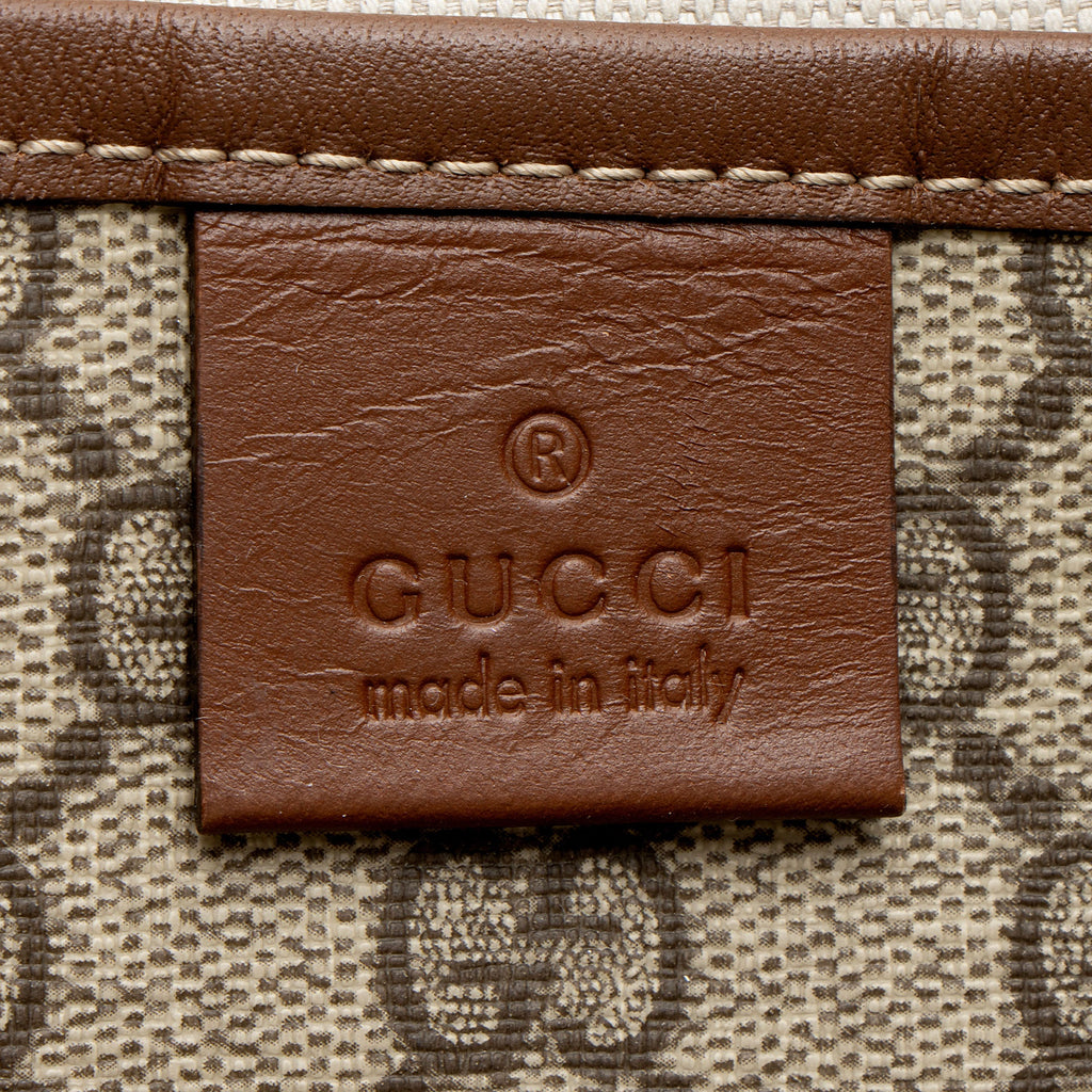 Gucci GG Supreme Web Loop N/S Shopping Tote