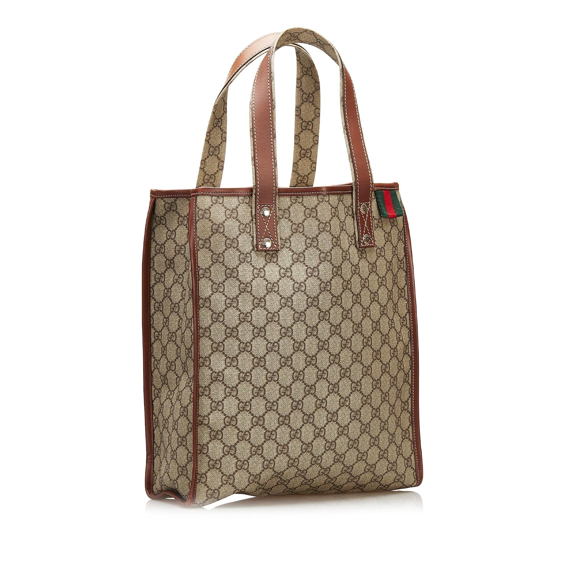 Gucci GG Supreme Web Loop  Tote (SHG-35387)