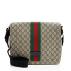 Gucci GG Supreme Web Flap Messenger