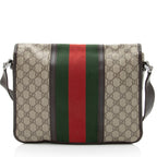 Gucci GG Supreme Web Medium Flap Messenger