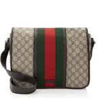 Gucci GG Supreme Web Medium Flap Messenger