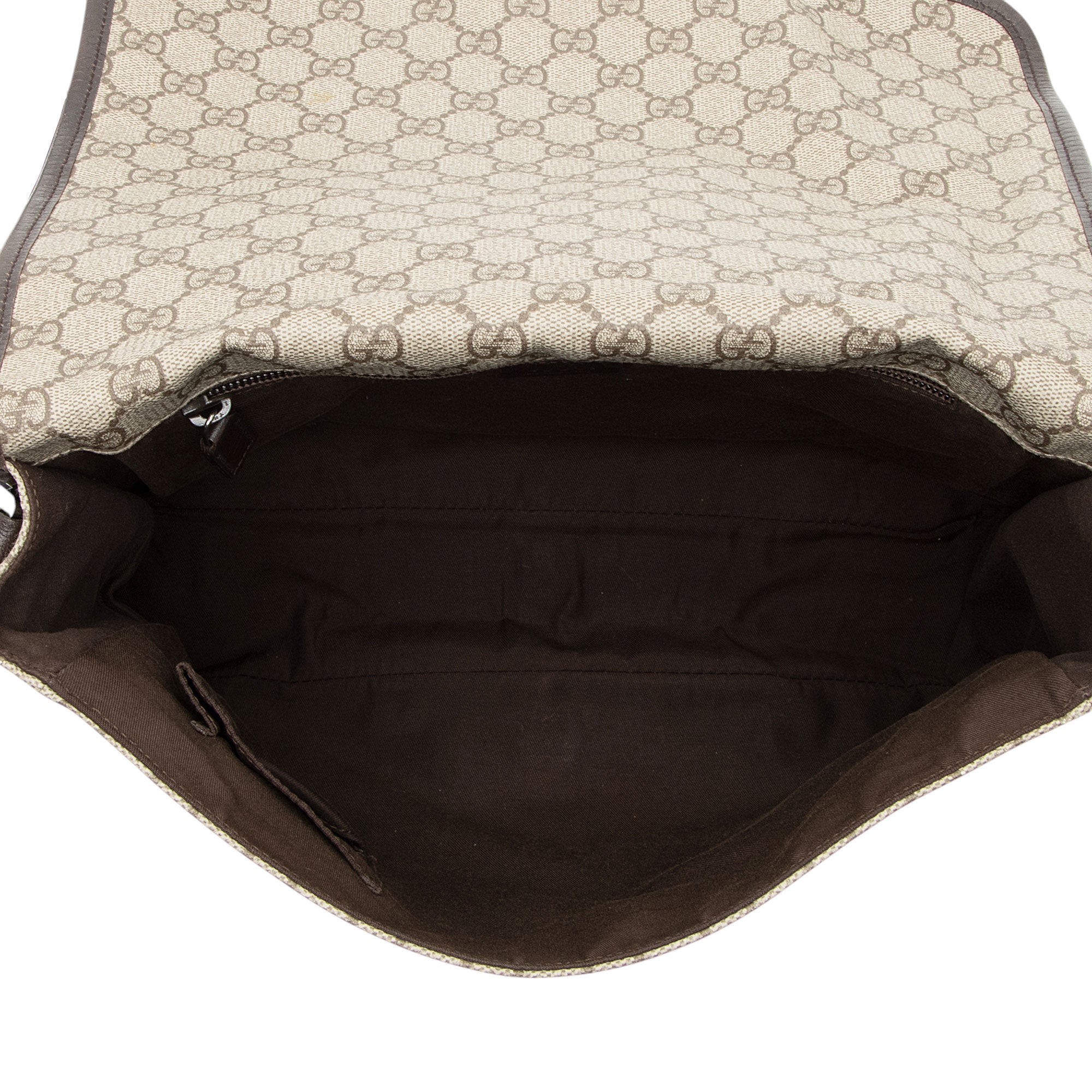 Gucci GG Supreme Web Medium Flap Messenger