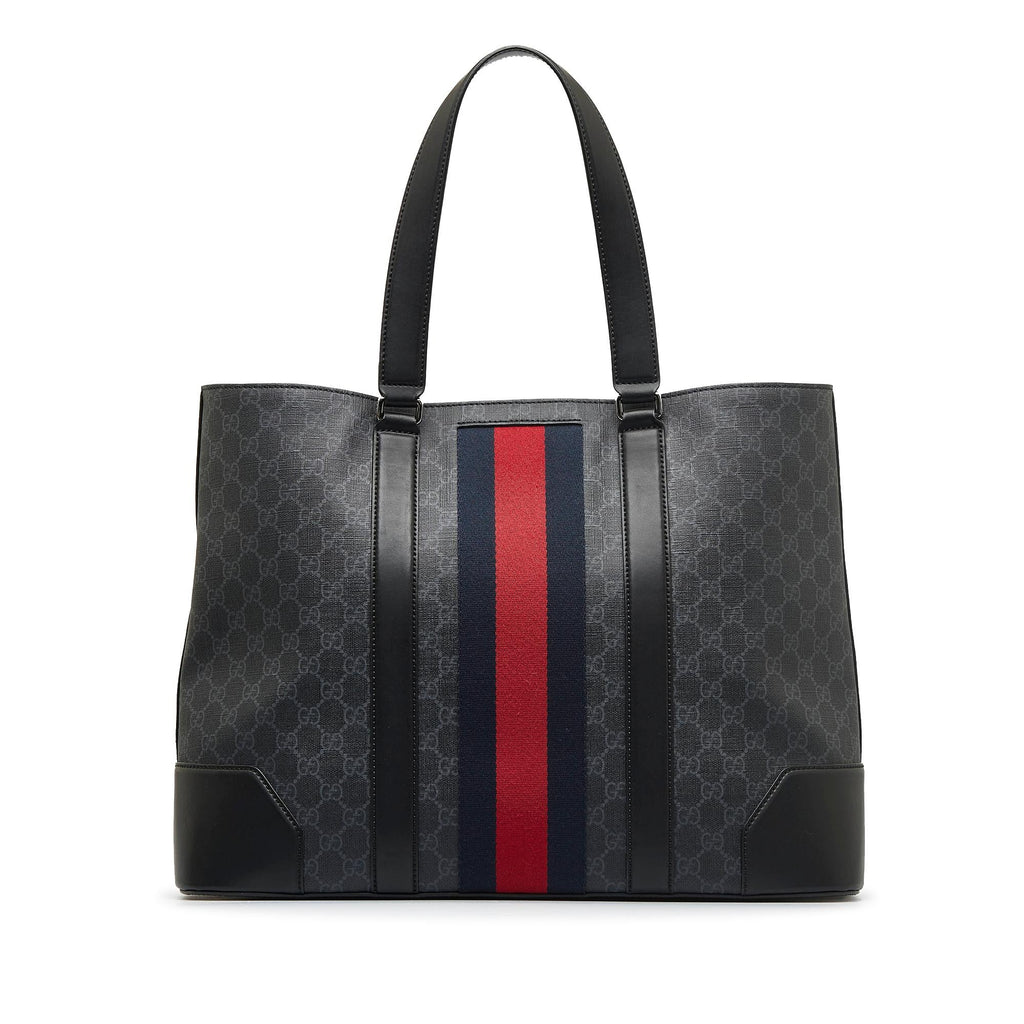 Gucci GG Supreme Web Open Tote (SHG-4XtANr)