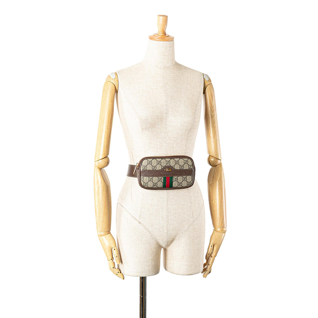 Gucci GG Supreme Web Ophidia Belt Bag