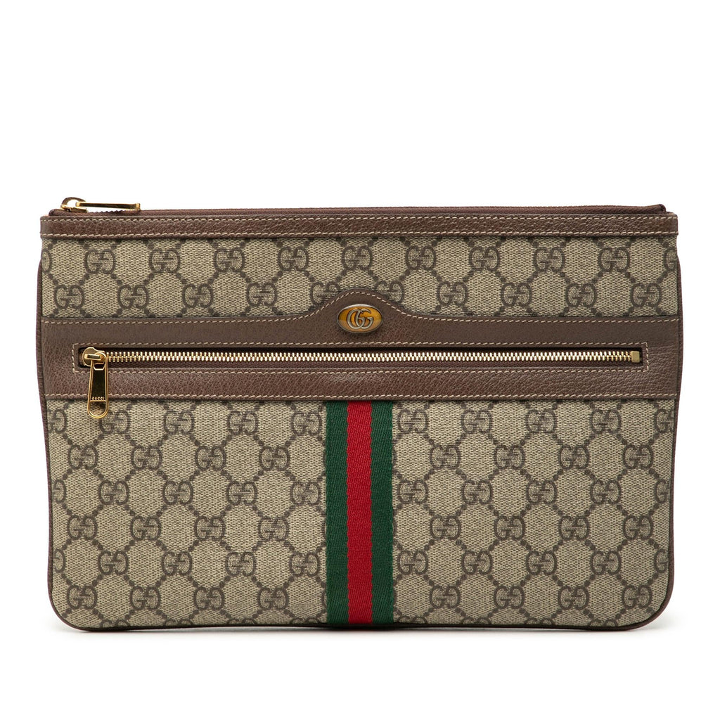 Gucci GG Supreme Web Ophidia Clutch
