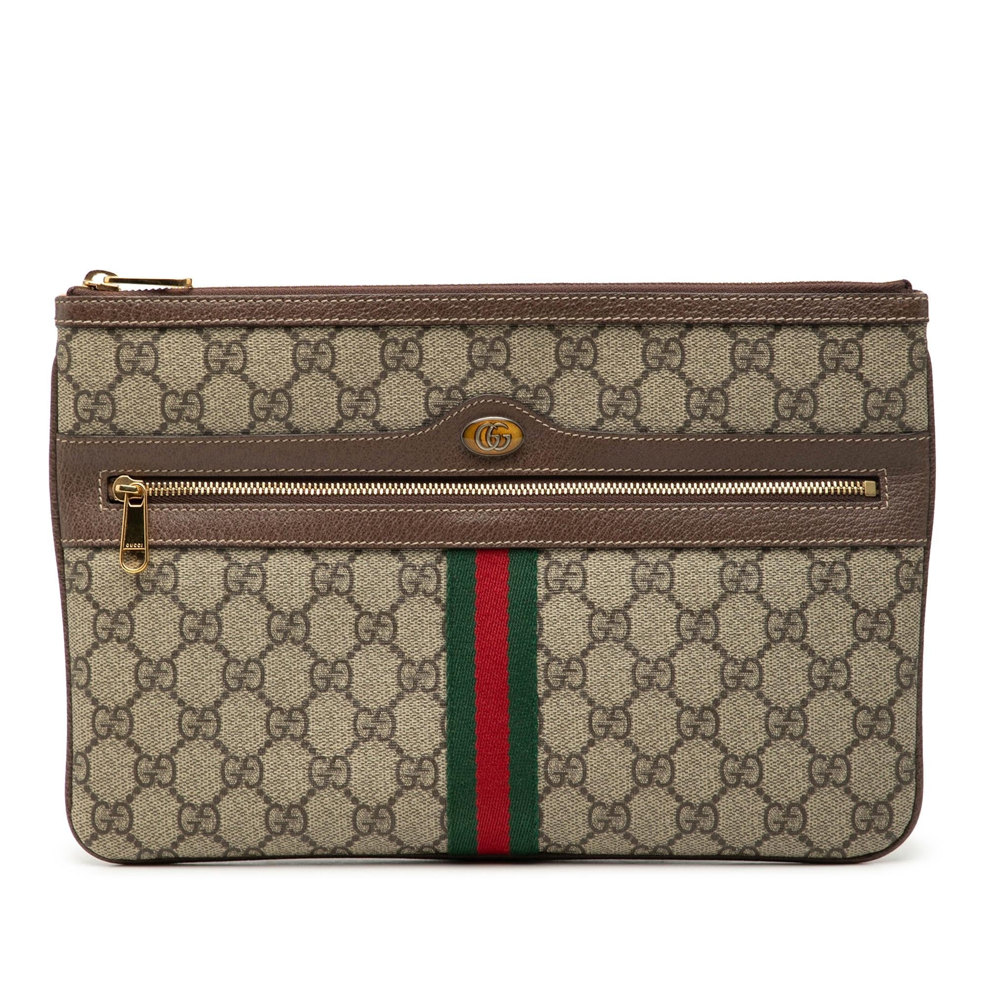 Gucci GG Supreme Web Ophidia Clutch