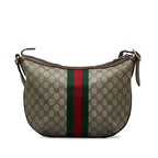 Gucci GG Supreme Web Ophidia Half Moon Crossbody (SHG-fSV2pz)