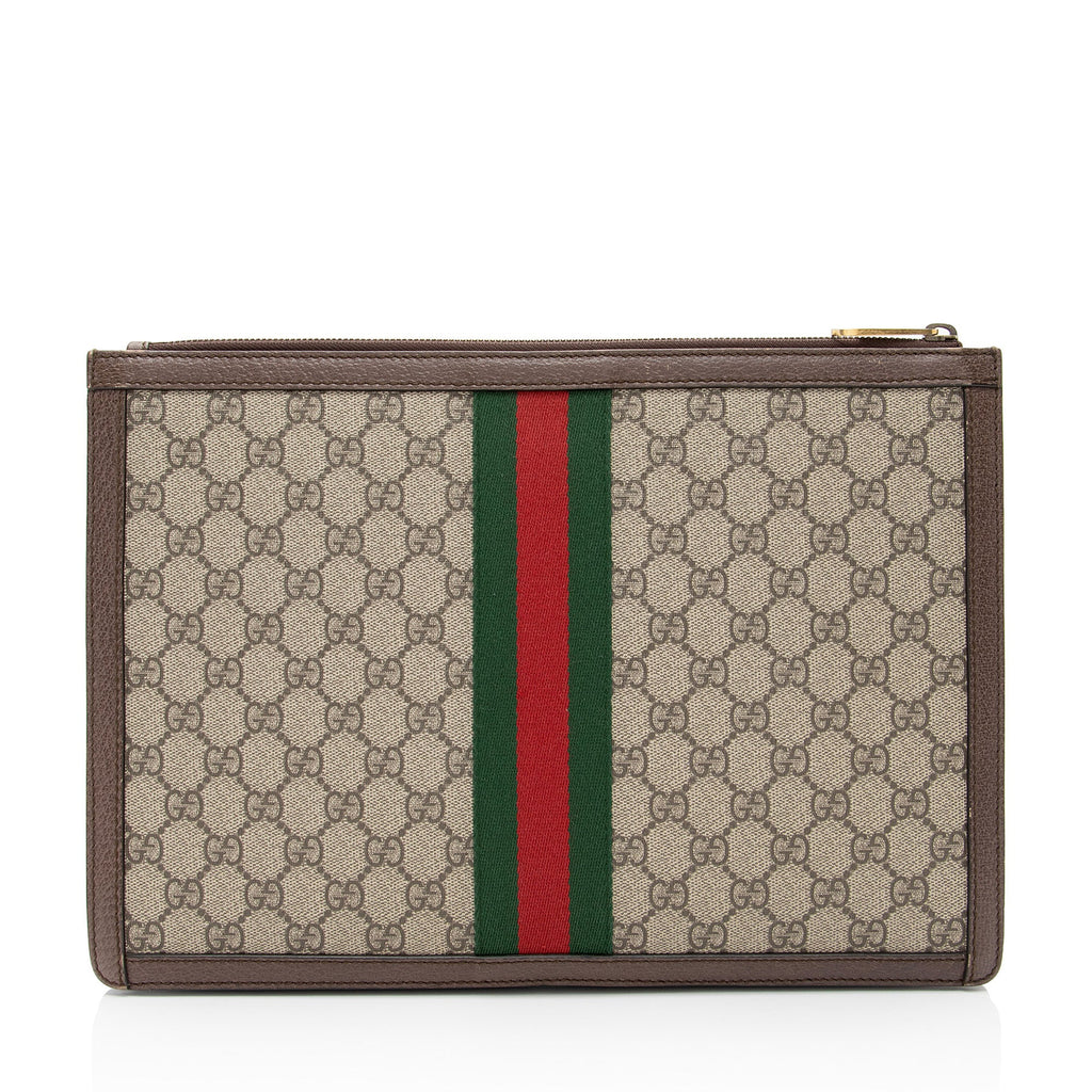 Gucci GG Supreme Web Ophidia Pouch (SHF-Vkx6V1)