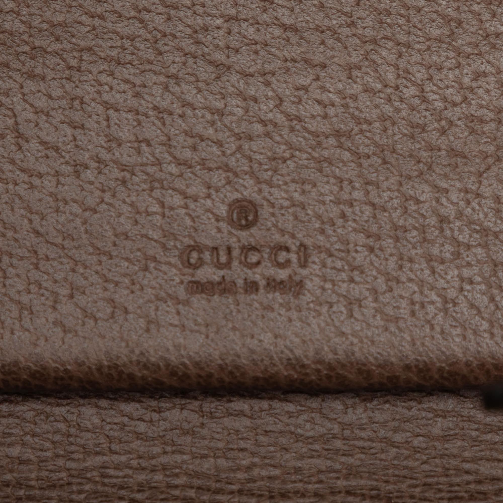 Gucci GG Supreme Web Ophidia Trifold Wallet on Strap