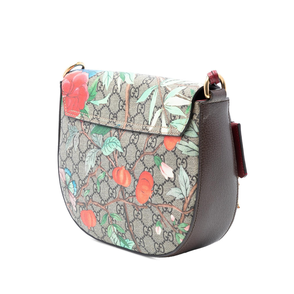 Gucci GG Supreme Web Padlock Tian Paint Crossbody