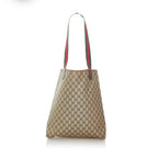 Gucci GG Supreme Web Tote Bag (SHG-32758)