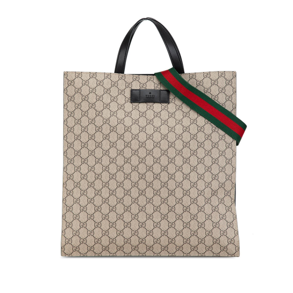 Gucci GG Supreme Web Vertical Satchel