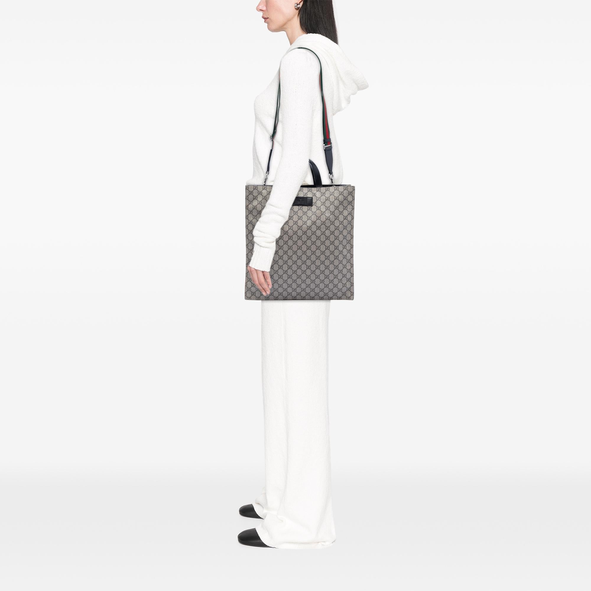 Gucci GG Supreme Web Vertical Satchel