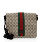 Gucci GG Supreme Web Messenger Bag (SHF-21187)