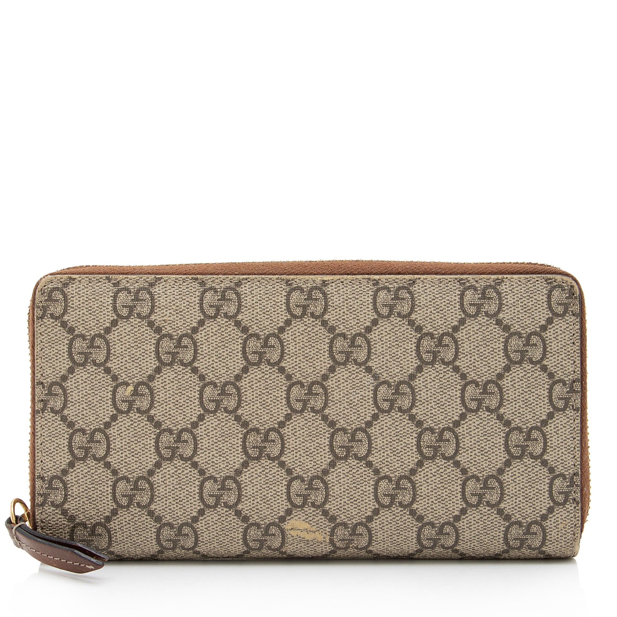 Gucci GG Supreme Zip Around Wallet (SHF-CmRIAS)