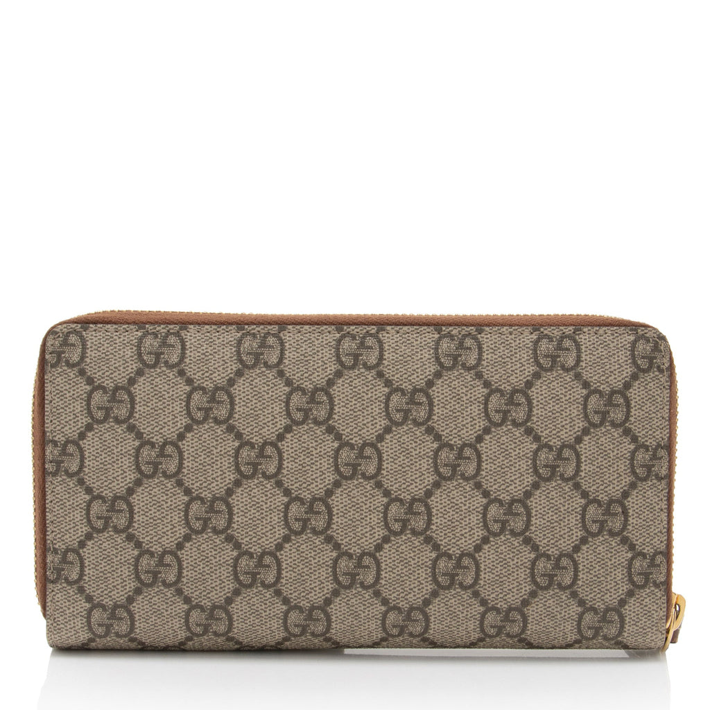 Gucci GG Supreme Zip Around Wallet (SHF-KJ2Sha)