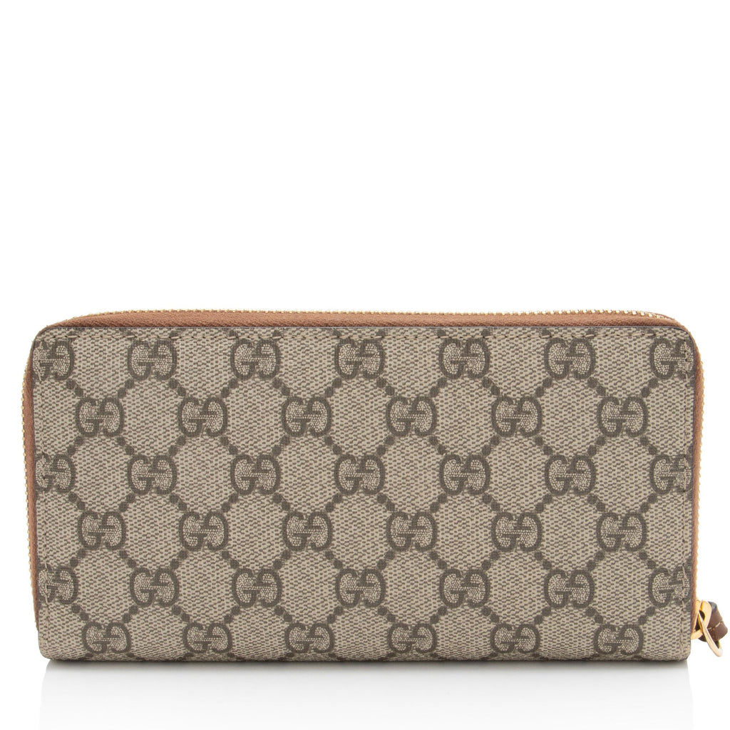 Gucci GG Supreme Zip Around Wallet