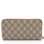 Gucci GG Supreme Zip Around Wallet