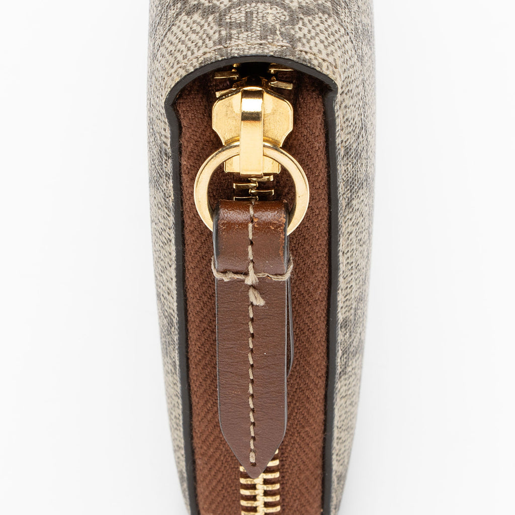 Gucci GG Supreme Zip Around Wallet