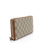 Gucci GG Supreme Zip Around Wallet
