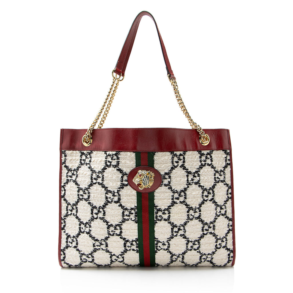 Gucci GG Tweed Rajah Large Tote
