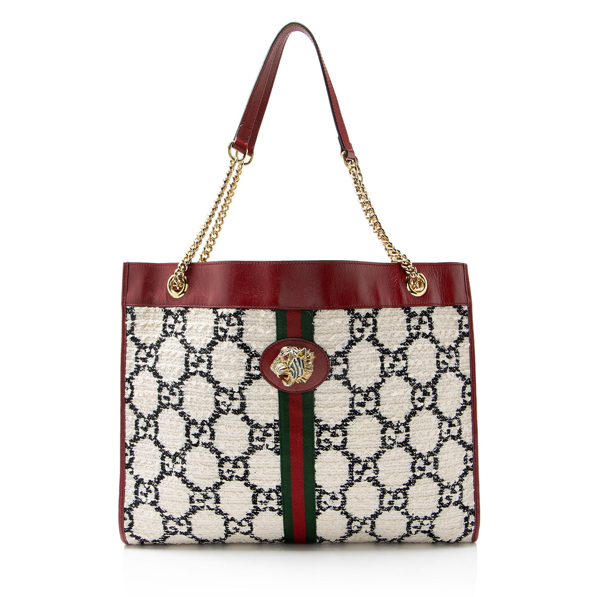 Gucci GG Tweed Rajah Large Tote