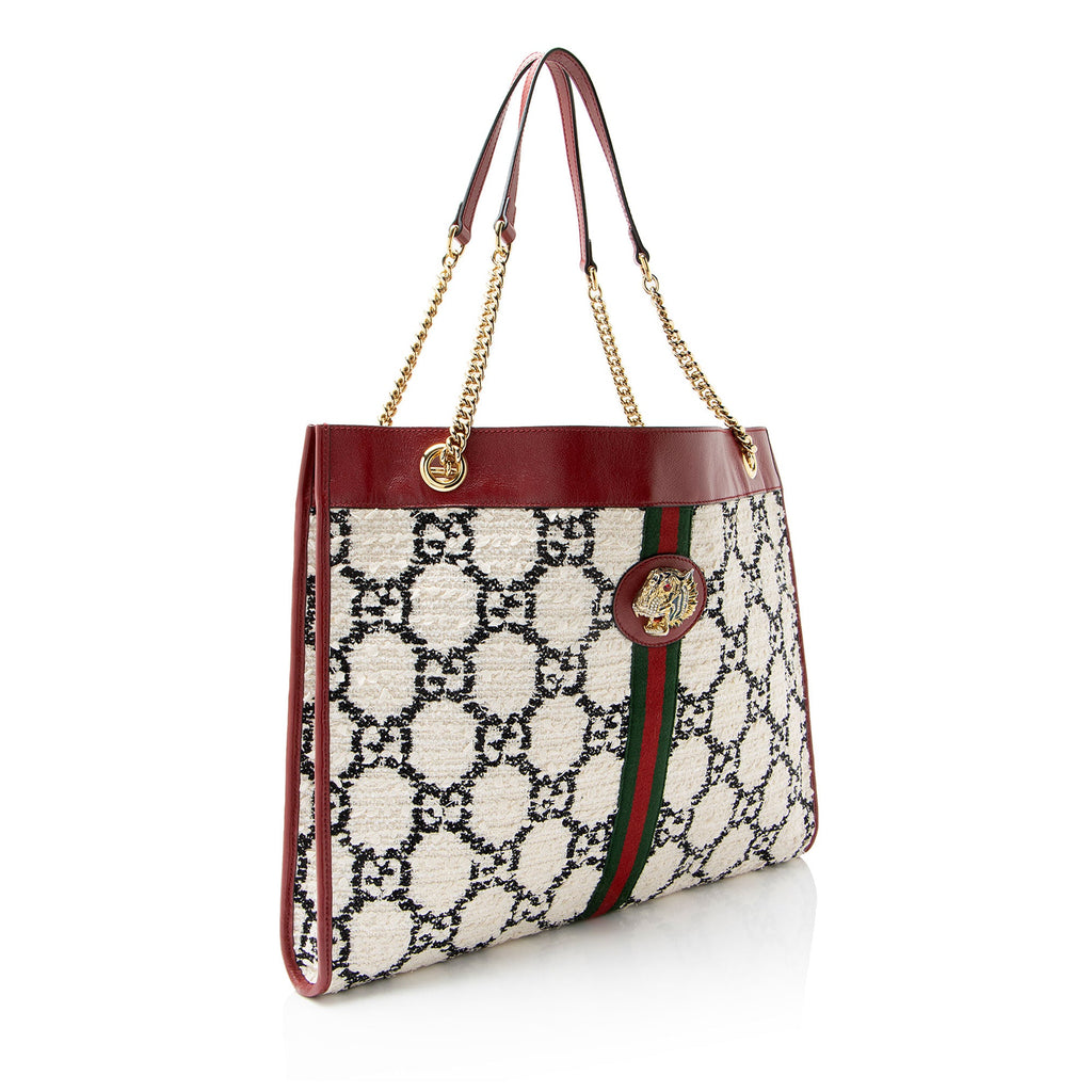 Gucci GG Tweed Rajah Large Tote