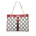 Gucci GG Tweed Rajah Web Tote (SHG-P1EybE)