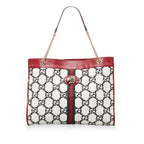 Gucci GG Tweed Rajah Web Tote (SHG-P1EybE)