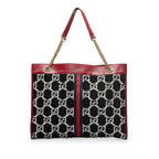Gucci GG Tweed Rajah Web Tote (SHG-skW4za)