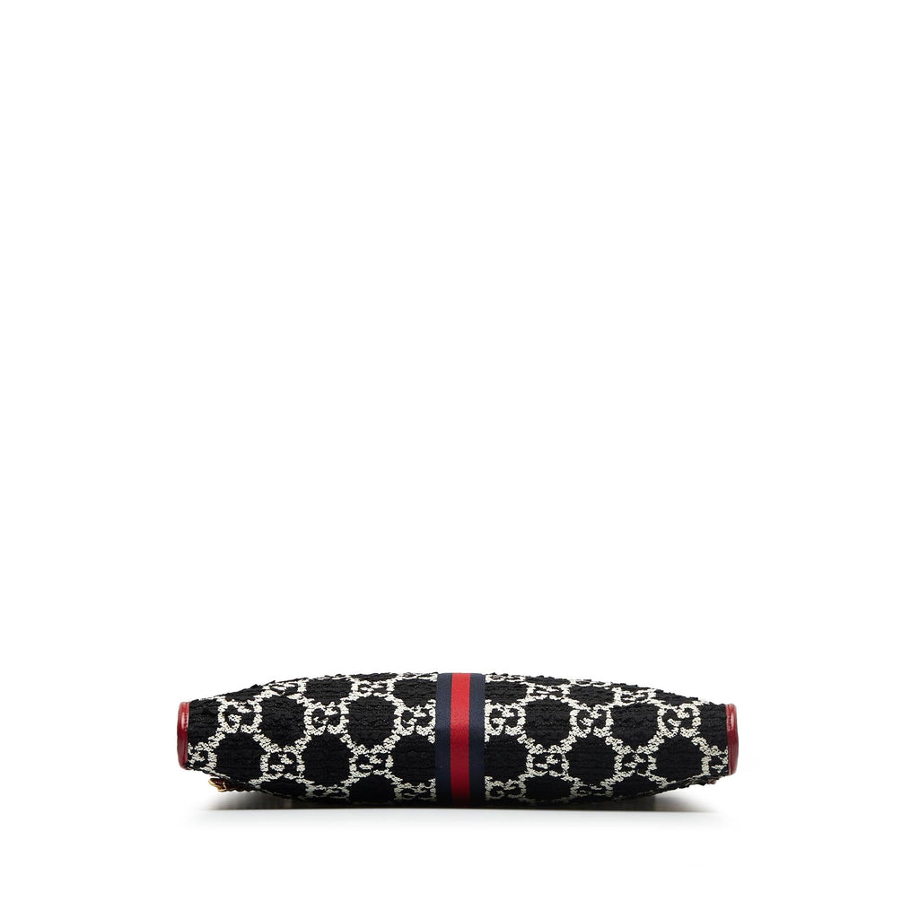 Gucci GG Tweed Rajah Web Tote (SHG-skW4za)