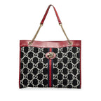 Gucci GG Tweed Rajah Web Tote (SHG-skW4za)