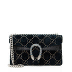Gucci GG Velvet Crystal Dionysus Medium E/W Shoulder Bag