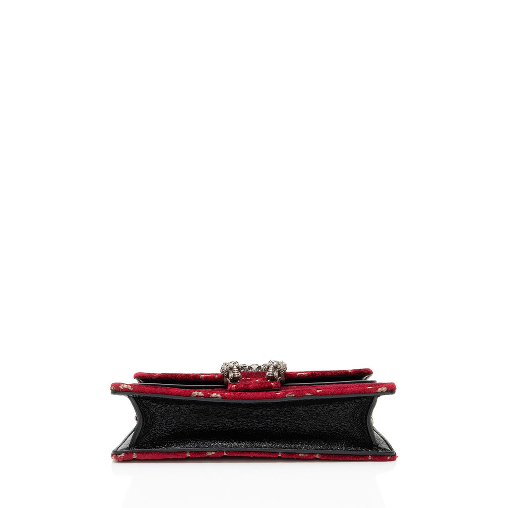 Gucci GG Velvet Crystal Dionysus Mini Shoulder Bag
