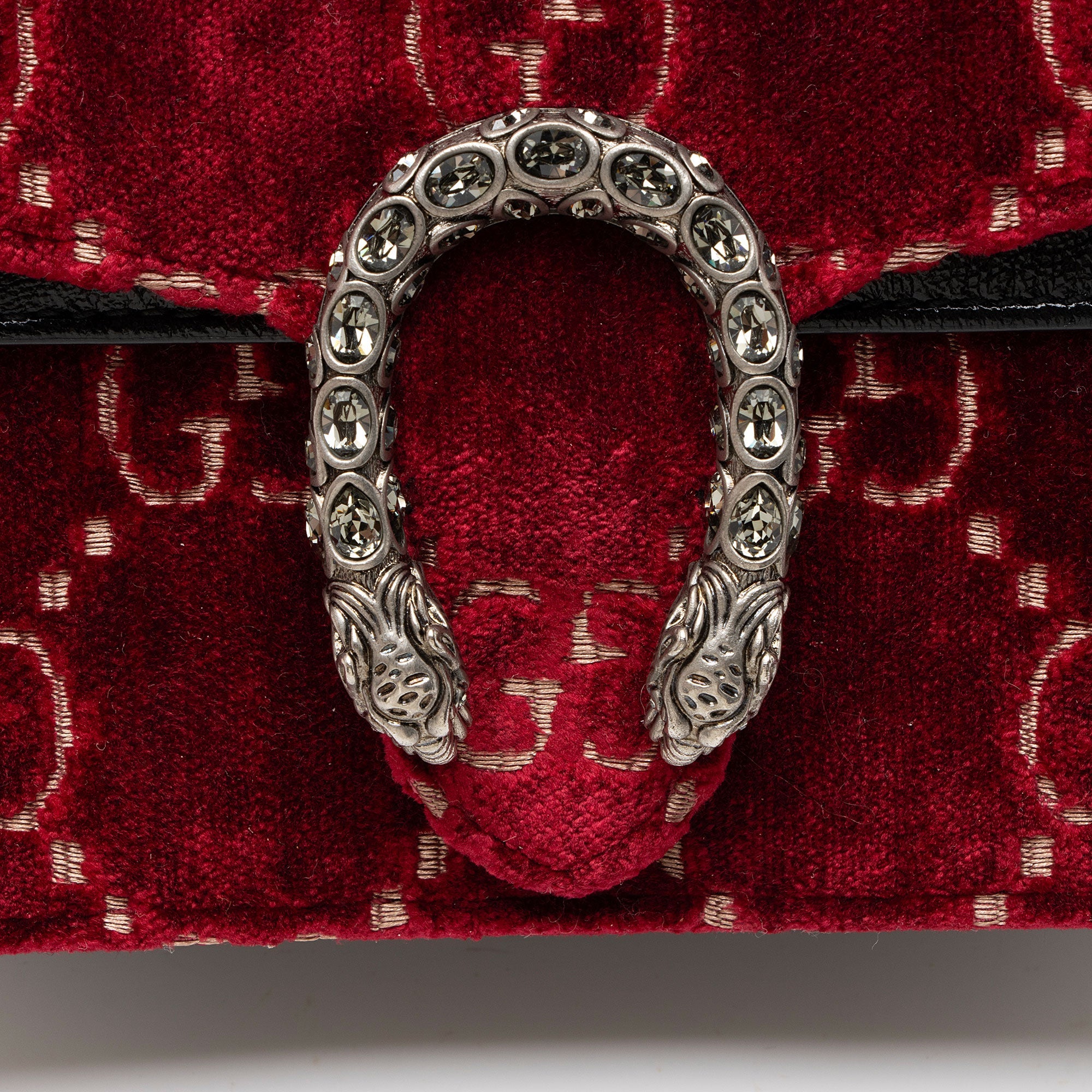 Gucci GG Velvet Crystal Dionysus Mini Shoulder Bag