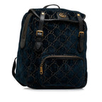 Gucci GG Velvet Double Buckle Backpack (SHG-ew8ThP)